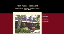 Desktop Screenshot of farmhouserestaurant.biz