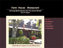 Tablet Screenshot of farmhouserestaurant.biz